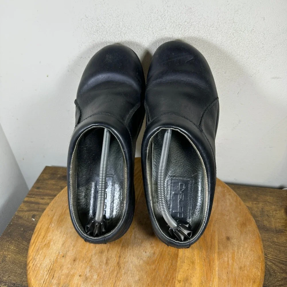 Dansko wil Mens Black Leather Clogs Size 46 12.5